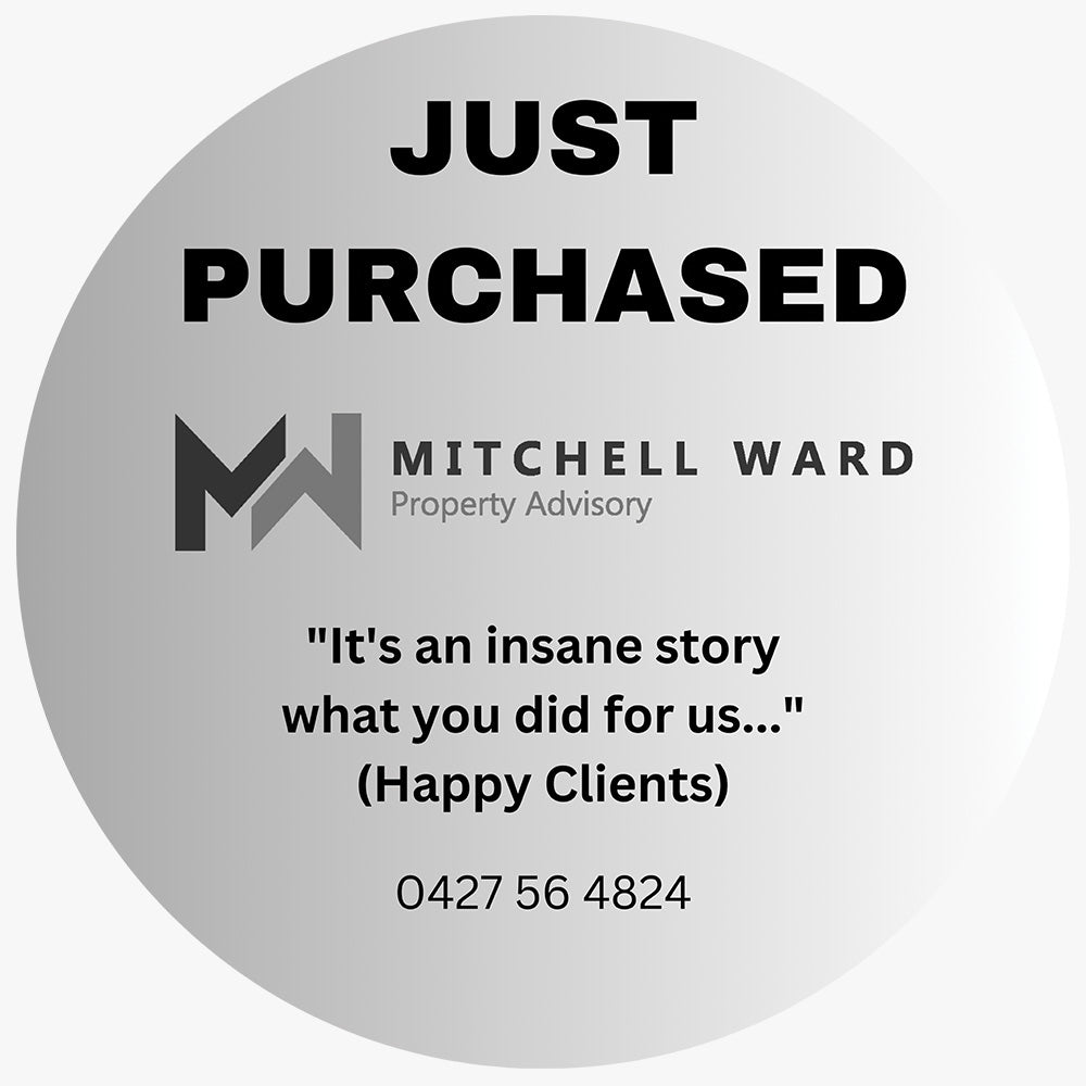 Just Purchased Sticker (Round)- Mitchell Ward Property Advisory