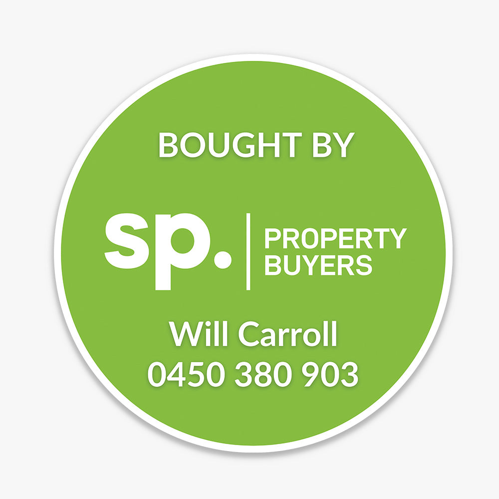 Bought By Sticker (Round)- SP Property Buyers