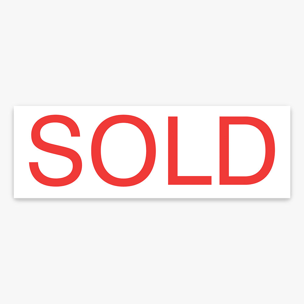 Generic Sold Sticker (Rectangle) - White-Red