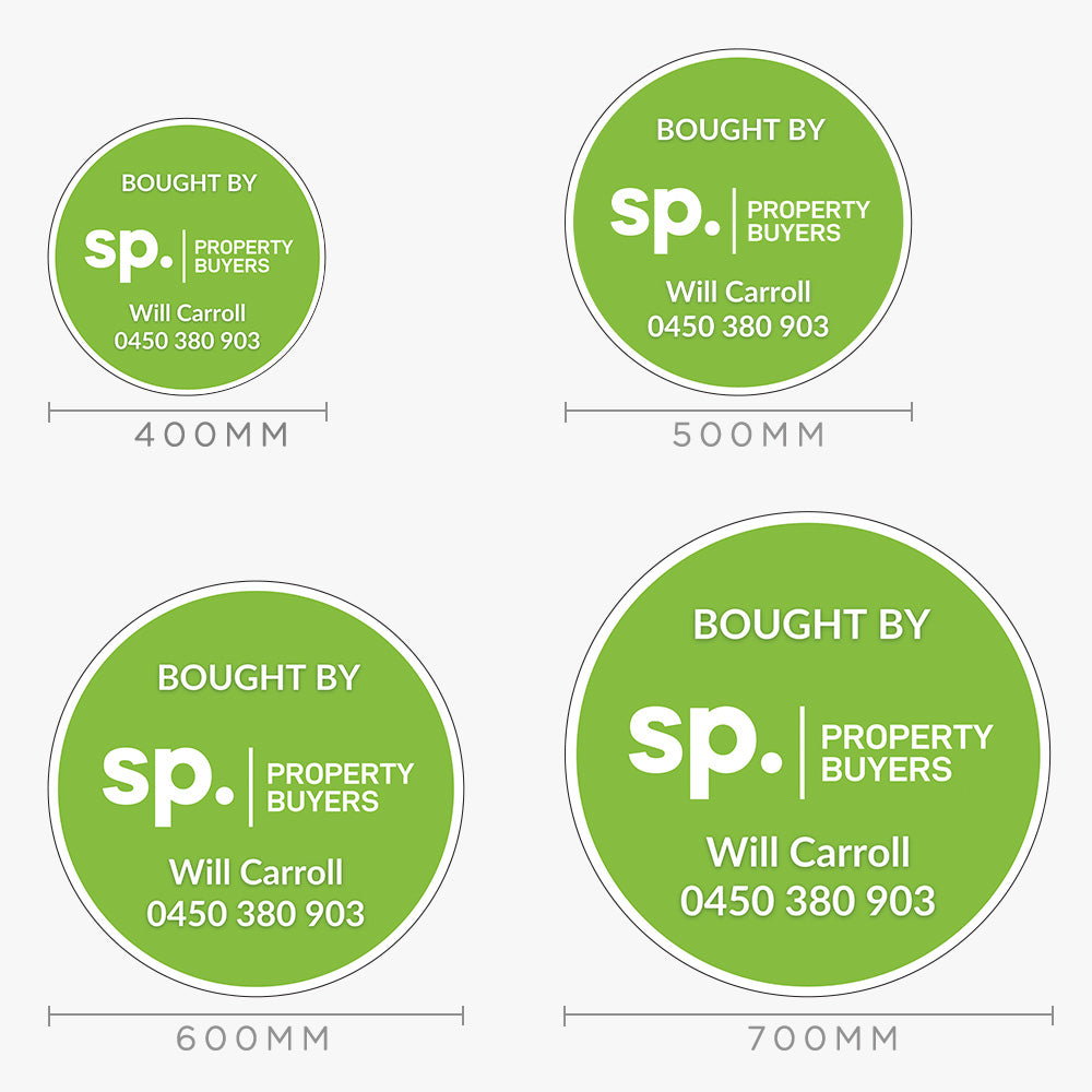 Bought By Sticker (Round)- SP Property Buyers