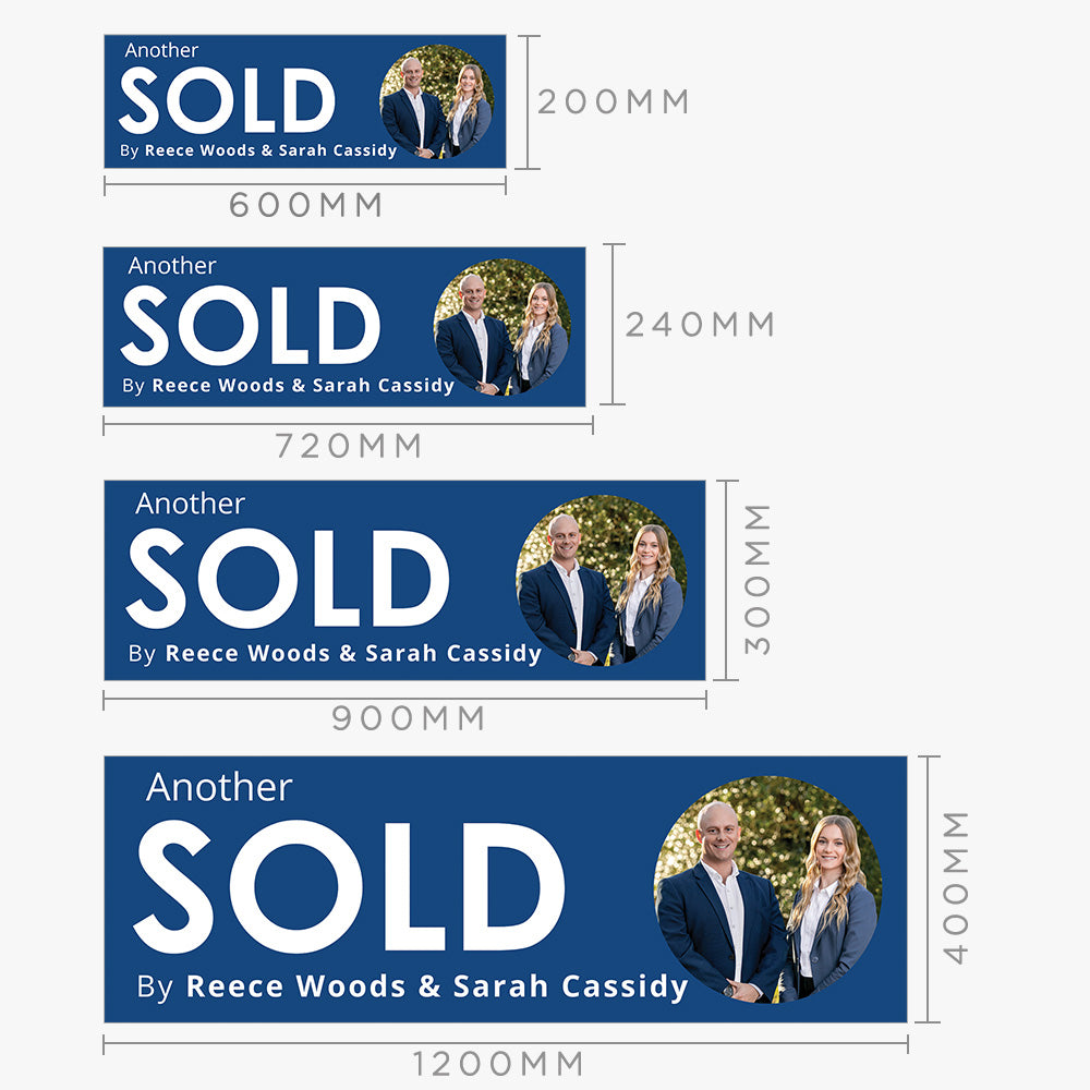 SOLD Sticker (Rectangle) Reece Woods & Sarah Cassidy - First National Real Estate Bowral