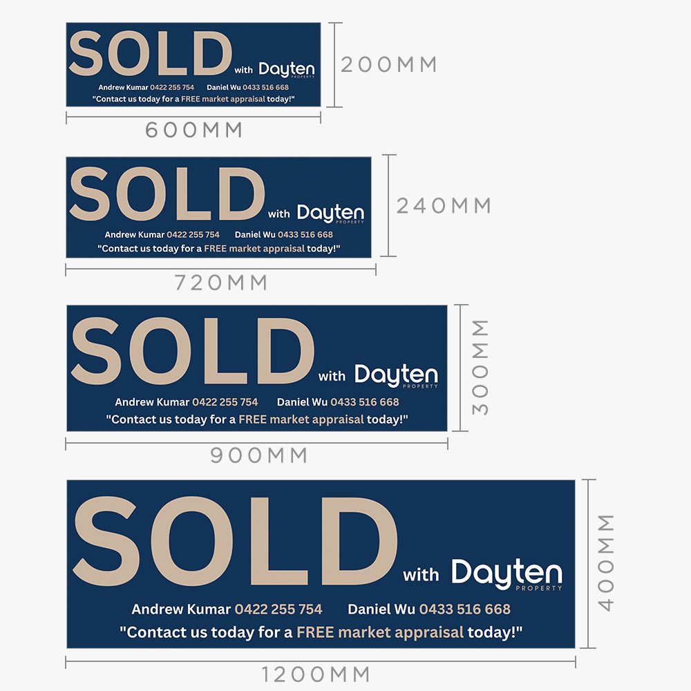 SOLD Sticker (Rectangle) - Dayten Property