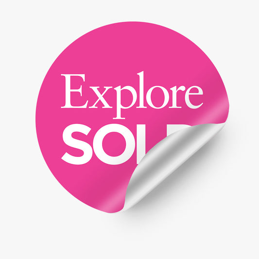 Sold Sticker (Round)- Explore Property