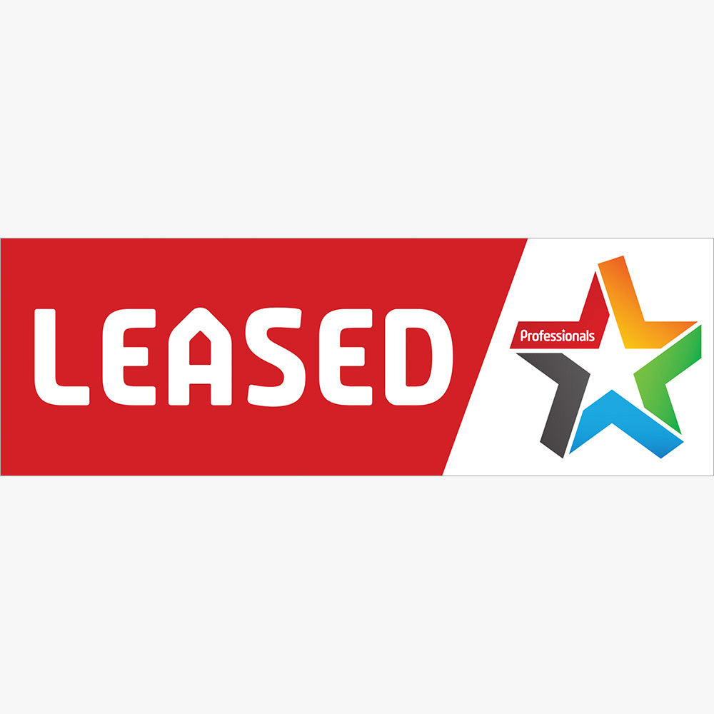 Leased Sticker with Logo (Rectangle) - Professionals