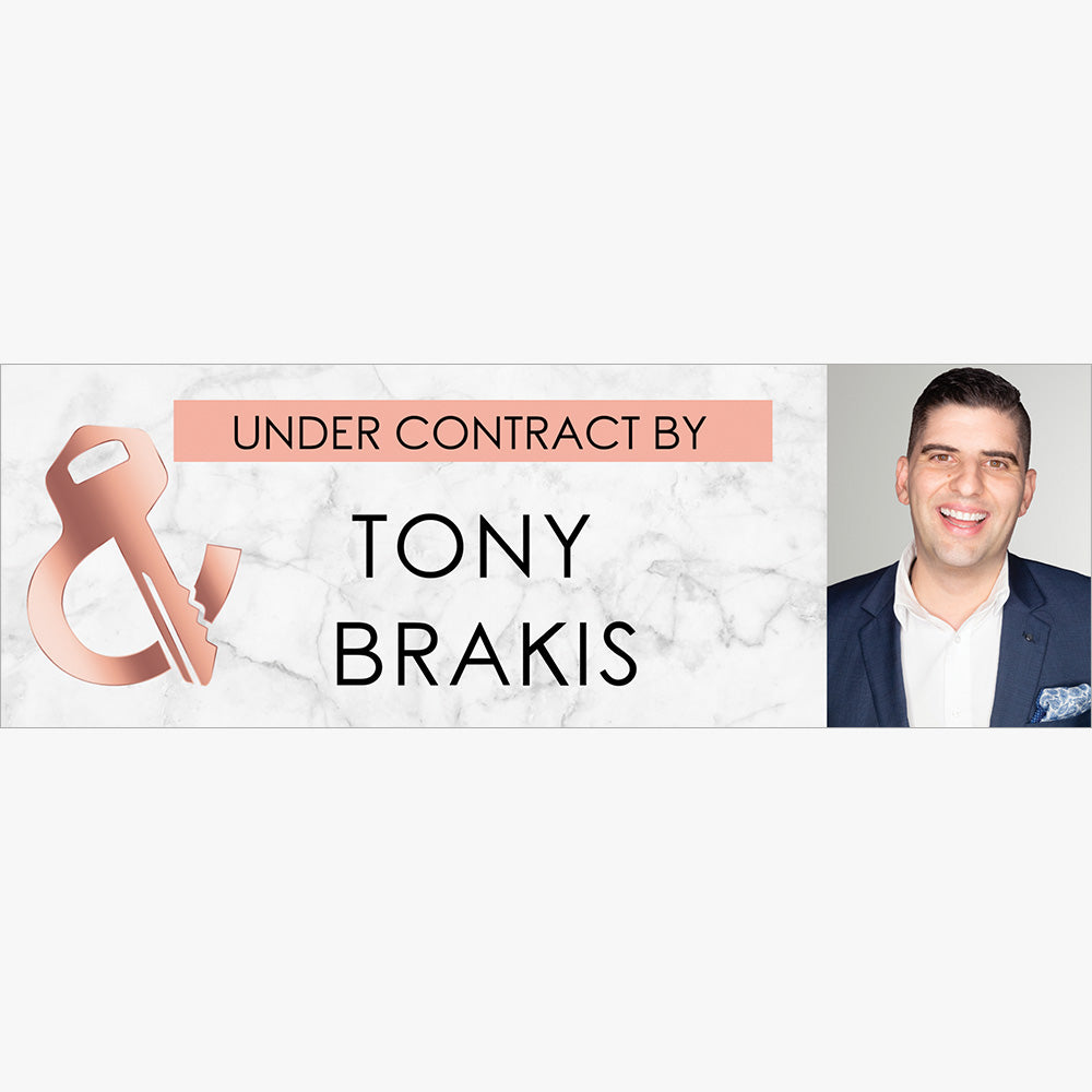UNDER CONTRACT Sticker (Rectangle) - Leased & Sold - Tony