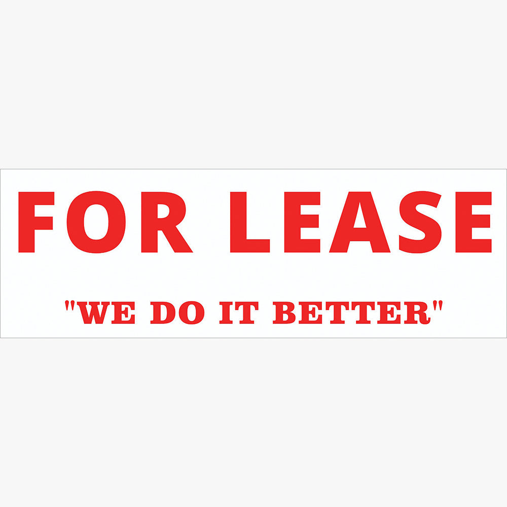 For Lease Sticker (Rectangle) - Burns and Burns