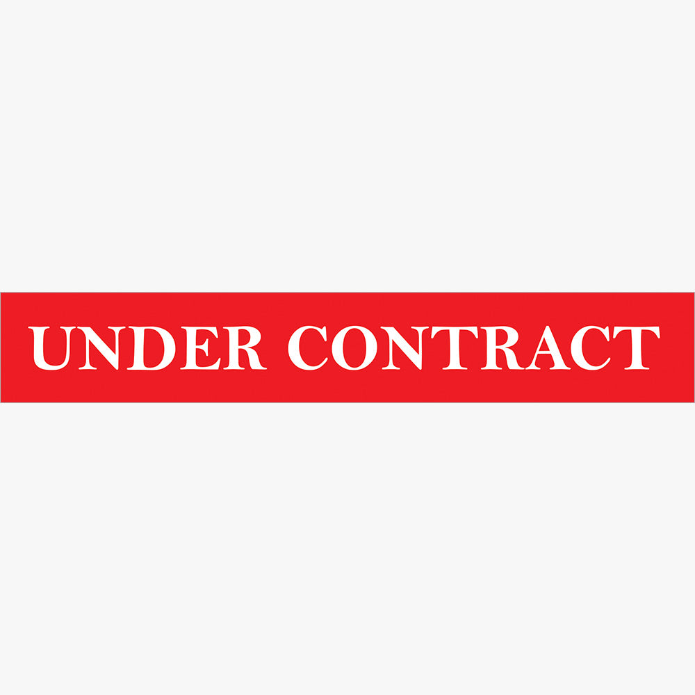 Under Contract Stickers - First National (Rectangle) - Slim