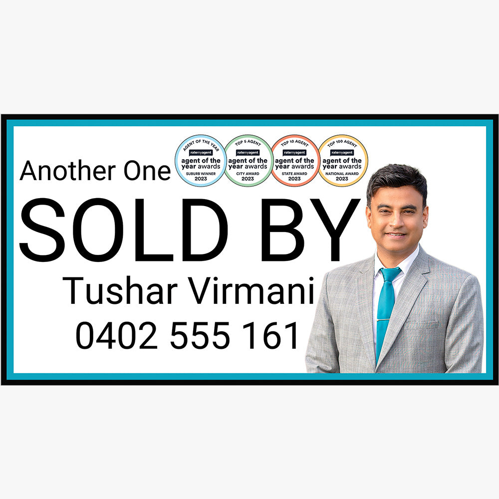 Custom Sold by Sticker (Rectangle) - Your Property Expert
