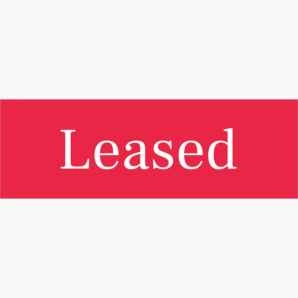 Leased Sticker (Rectangle) - R&W