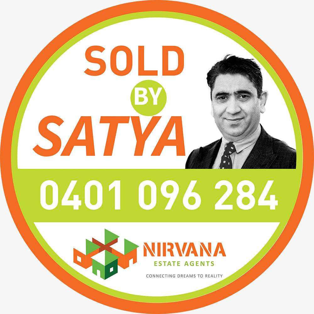 Custom Sold by Sticker - Nirvana Estate Agents (Round)