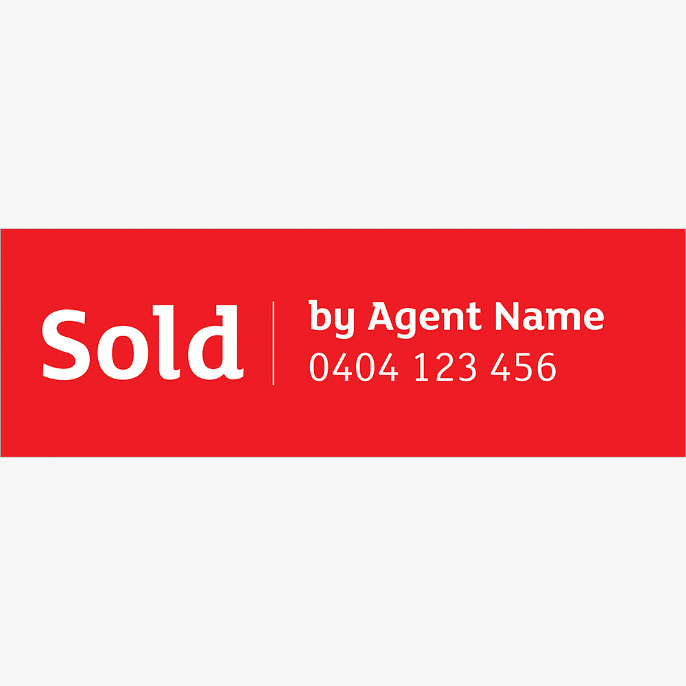 Sold Sticker with Agent Details (Rectangle) - LJ Hooker