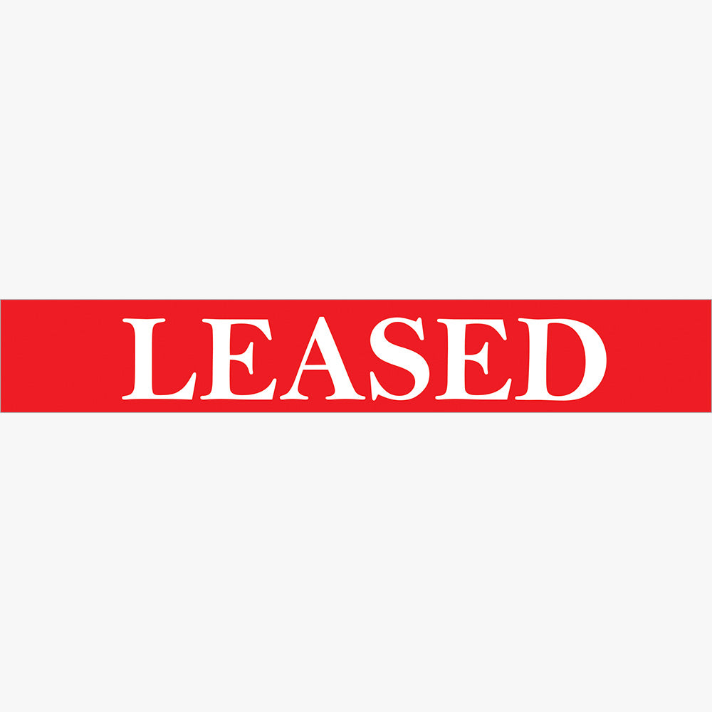 Leased Stickers - First National (Rectangle) - Slim