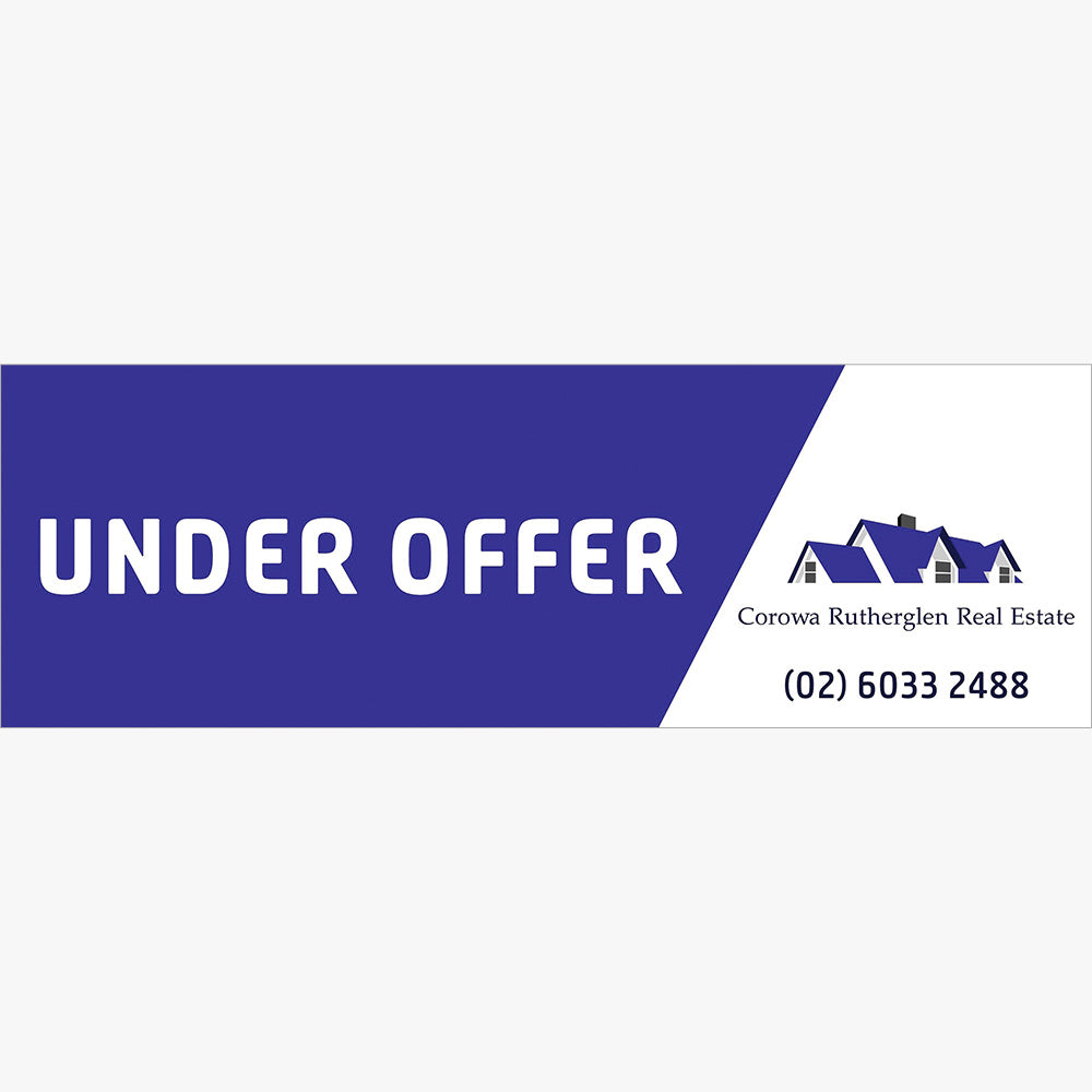 Under Offer Sticker (Rectangle) - Corowa Rutherglen Real Estate