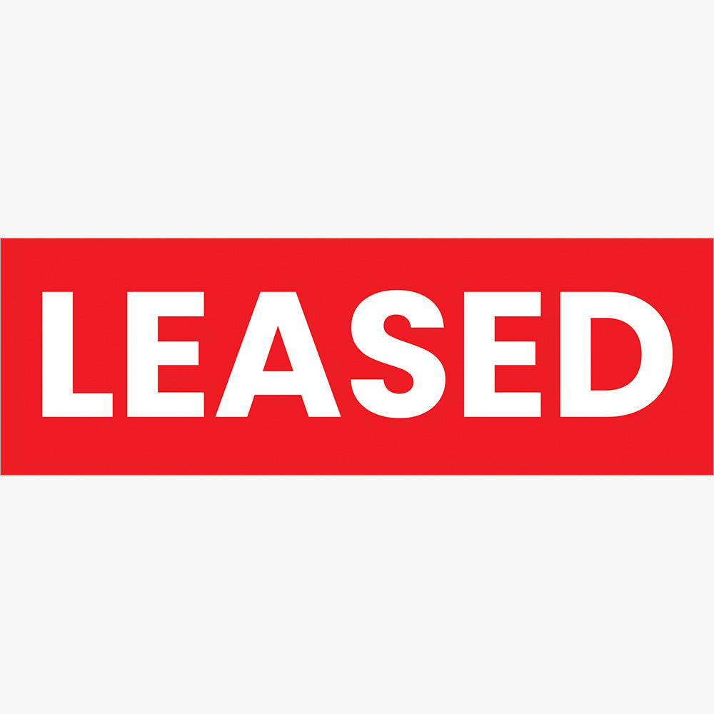 Leased Sticker (Rectangle) - LJ Hooker