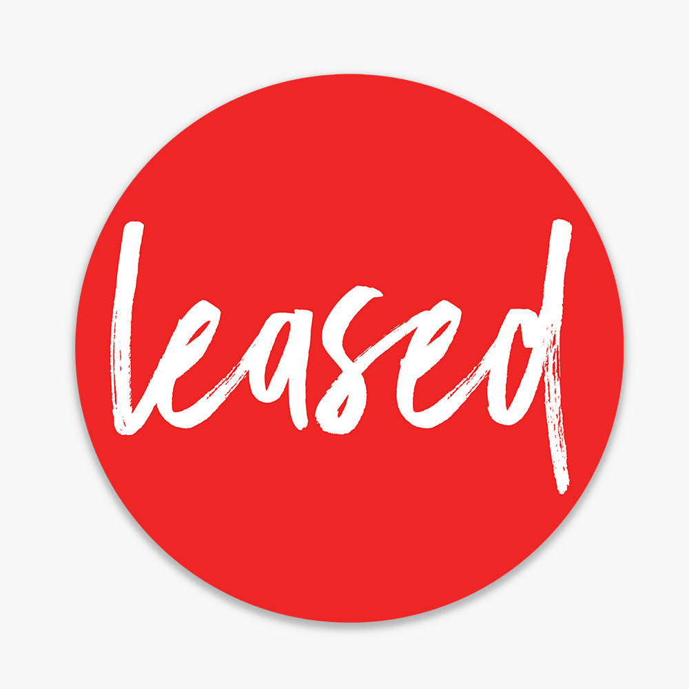 Leased Sticker - Elders Real Estate (Round)