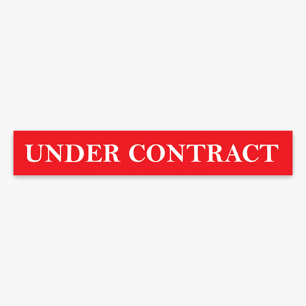 Under Contract Stickers - First National (Rectangle) - Slim