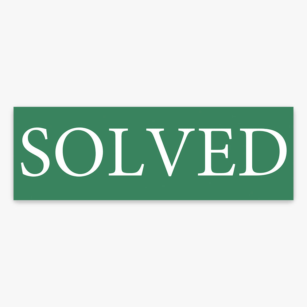 SOLVED (SOLD/LEASED) Sticker - Solve Commercial Real Estate