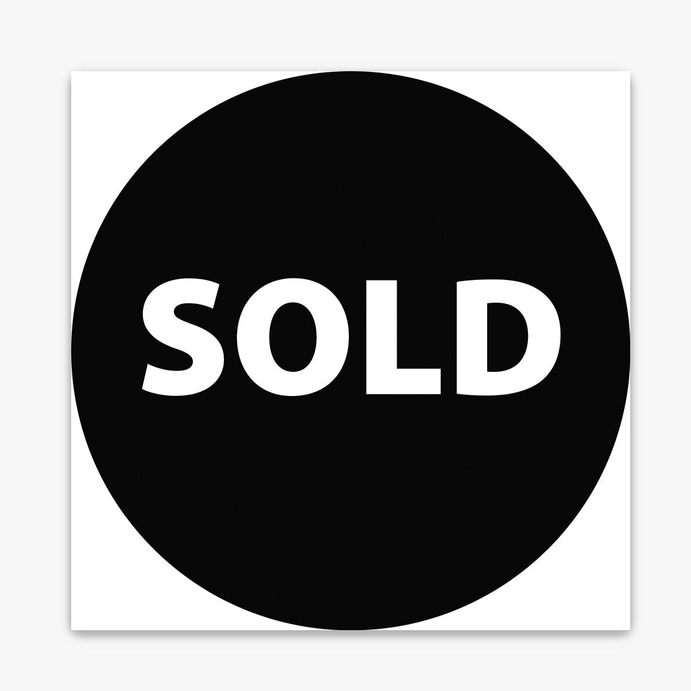 Sold Sticker (Round) (Black) - Zoom Real Estate