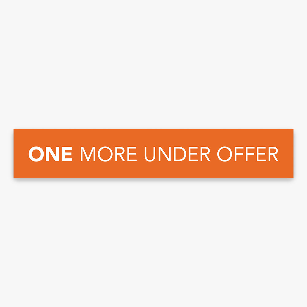 Under Offer Sticker (Rectangle) - One Agency