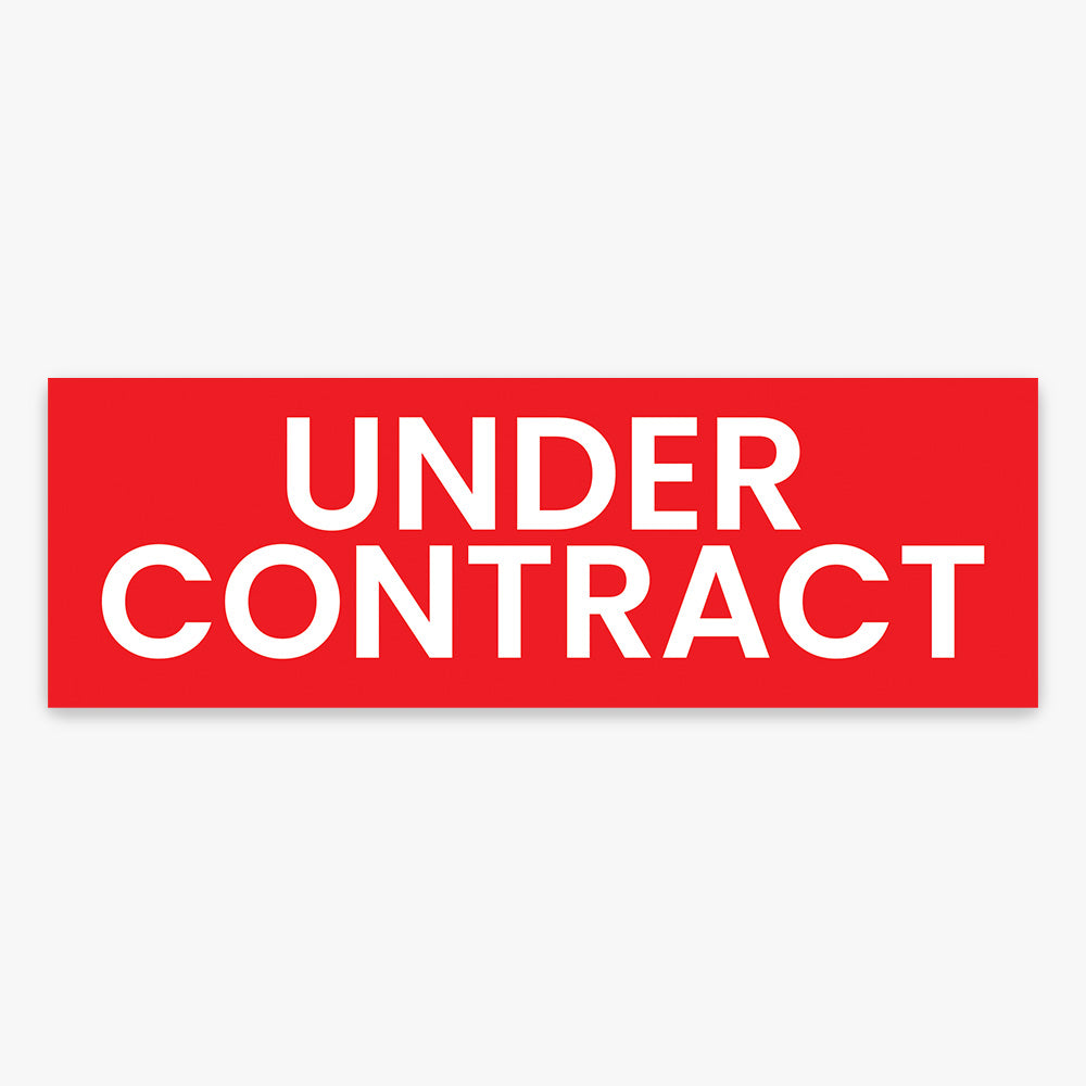 Under Contract Sticker (Rectangle) - LJ Hooker