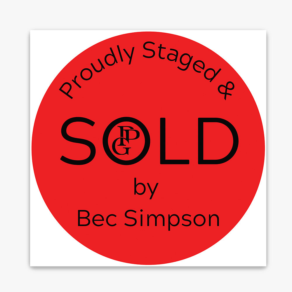 SOLD Sticker Sticker (Round)- Bec Simpson - PPG Property group