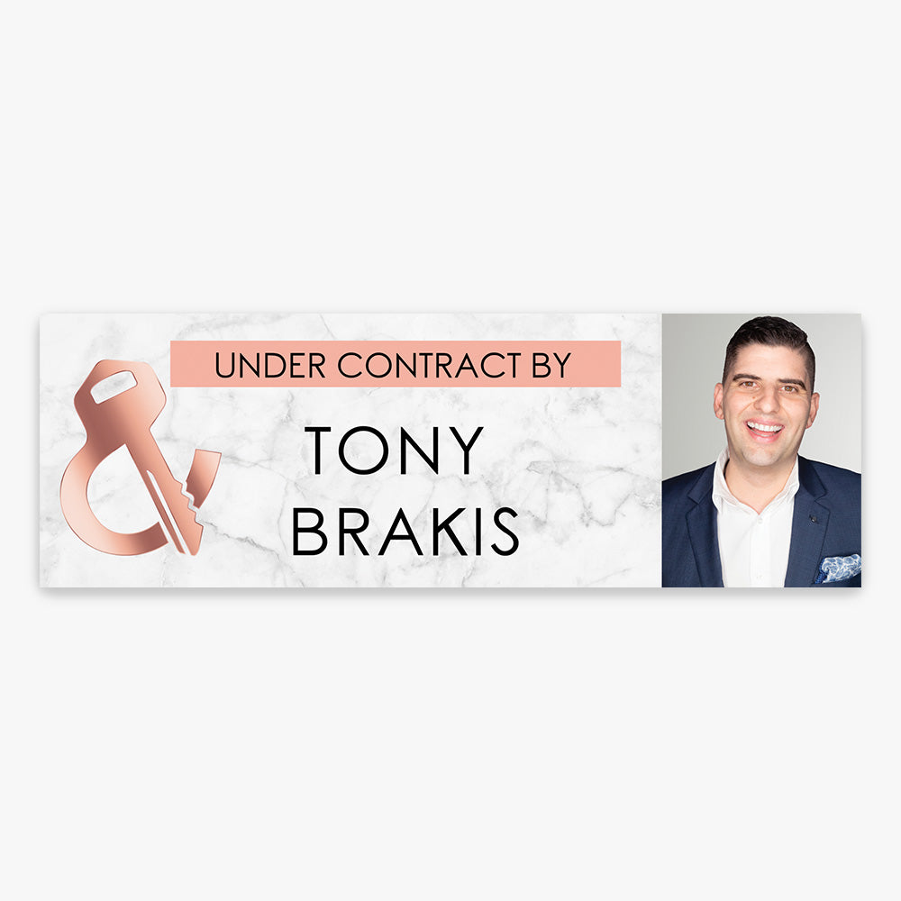 UNDER CONTRACT Sticker (Rectangle) - Leased & Sold - Tony