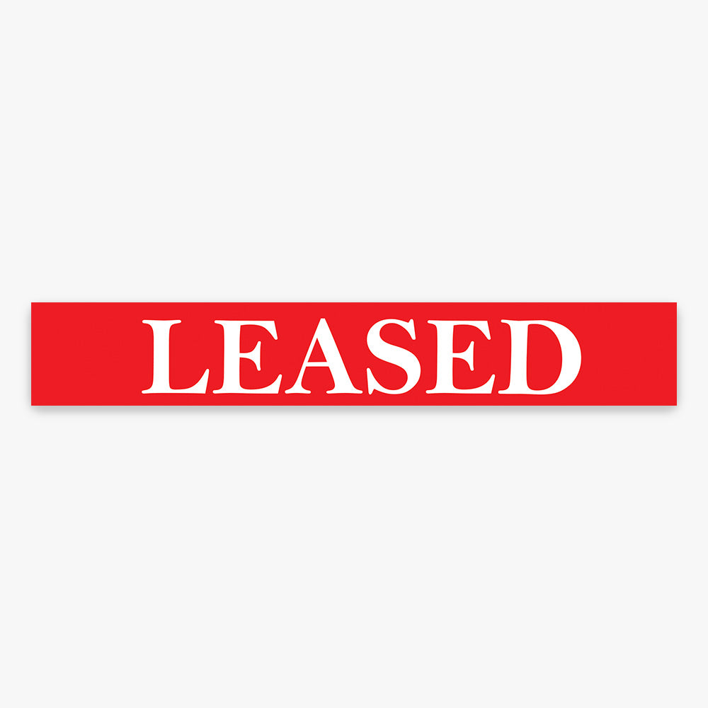 Leased Stickers - First National (Rectangle) - Slim
