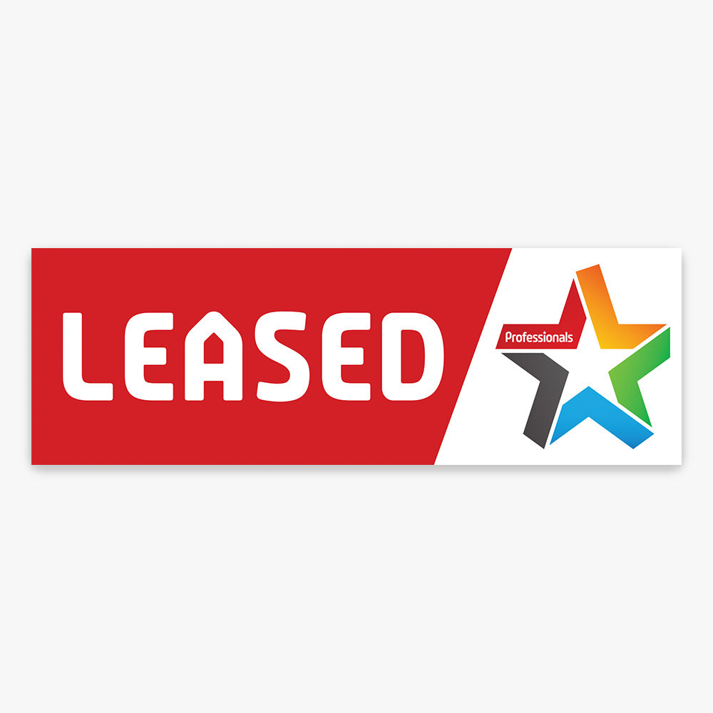 Leased Sticker with Logo (Rectangle) - Professionals