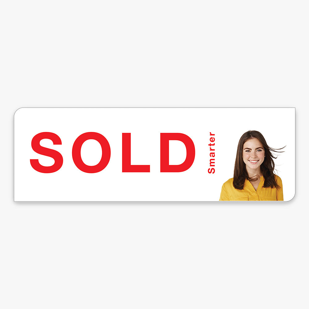 Sold Sticker With Agent Photo (Rectangle) - PRD