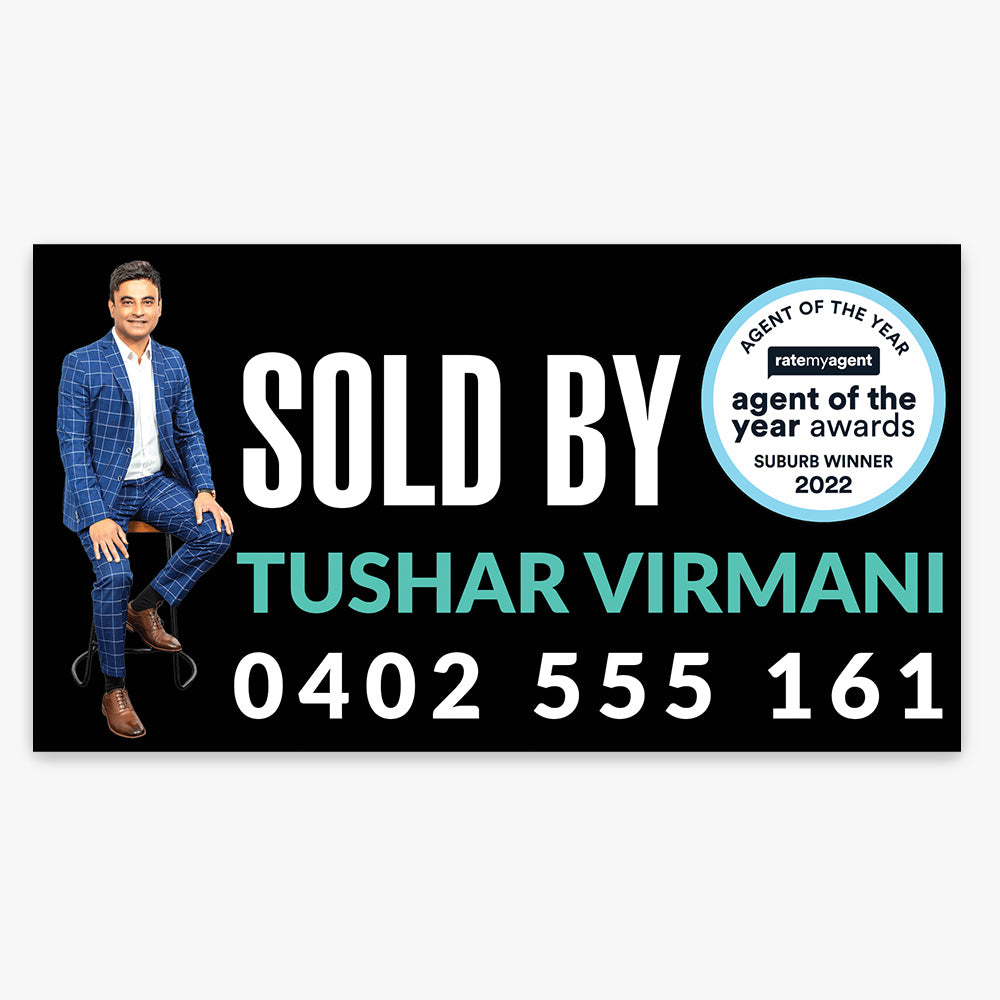 Custom Sold by Sticker (Rectangle) - Your Property Expert