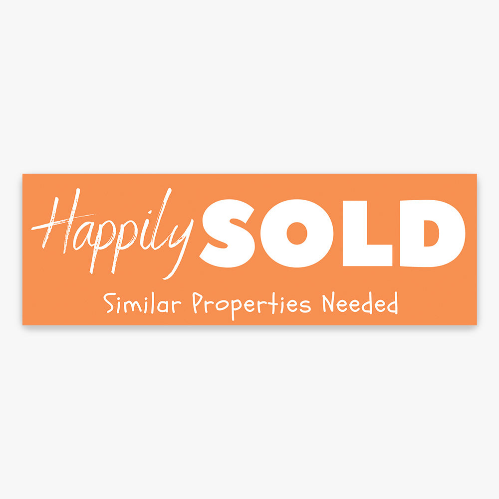 Happily Sold Sticker (Rectangle)