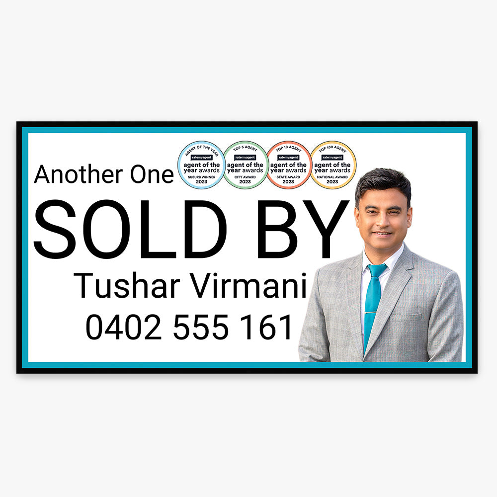 Custom Sold by Sticker (Rectangle) - Your Property Expert
