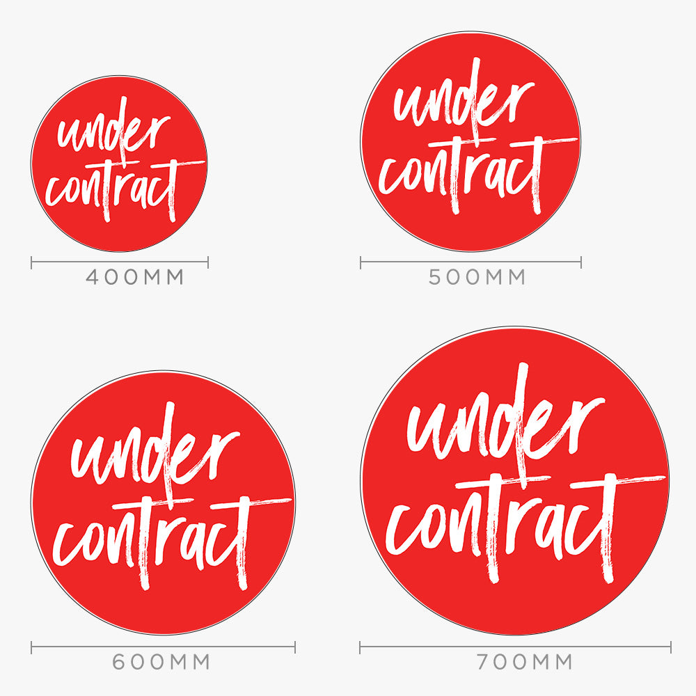 Under Contract Sticker - Elders Real Estate (Round)
