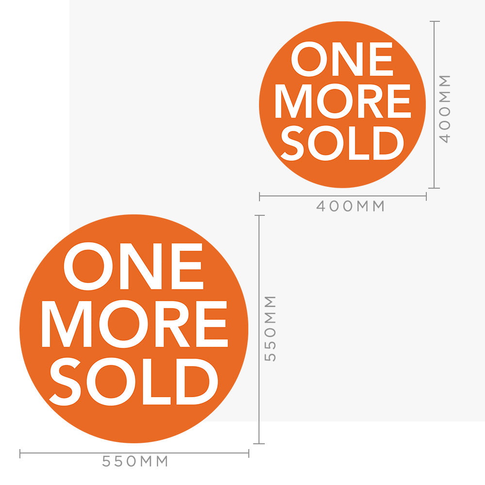 One More Sold Sticker (Round) - One Agency