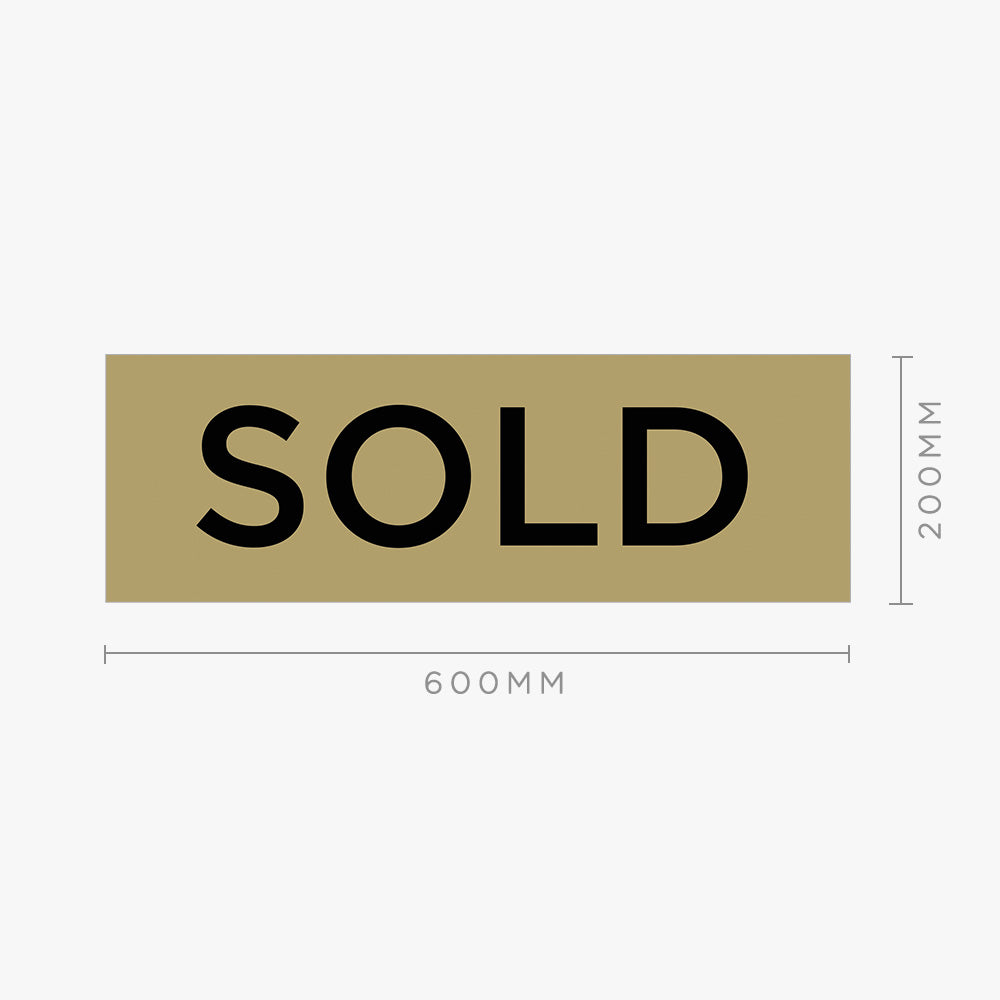 Sold Stickers - Century 21 - Black (Rectangle)