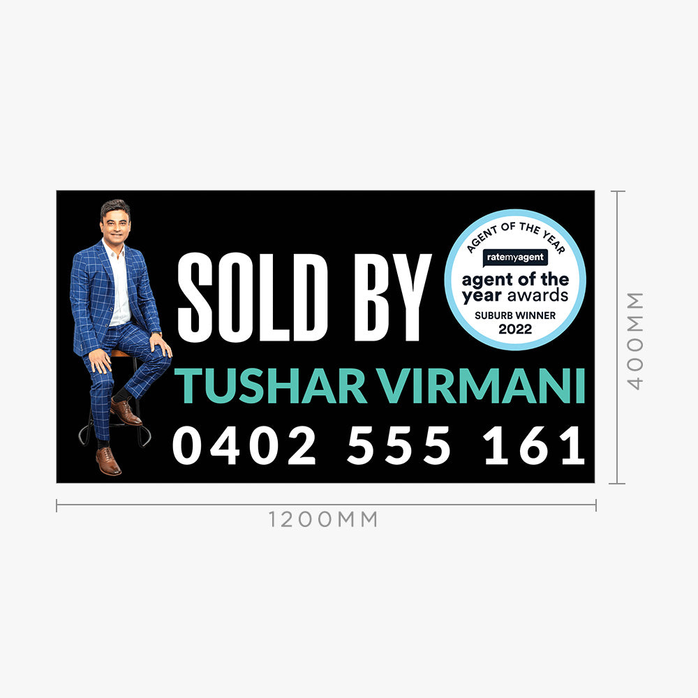Custom Sold by Sticker (Rectangle) - Your Property Expert