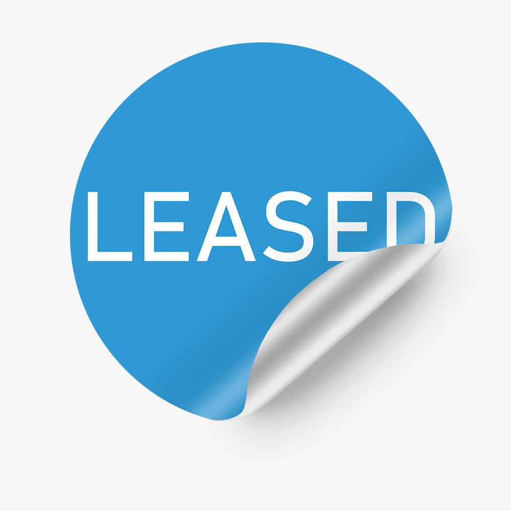 Leased Sticker (Round) - Harcourts