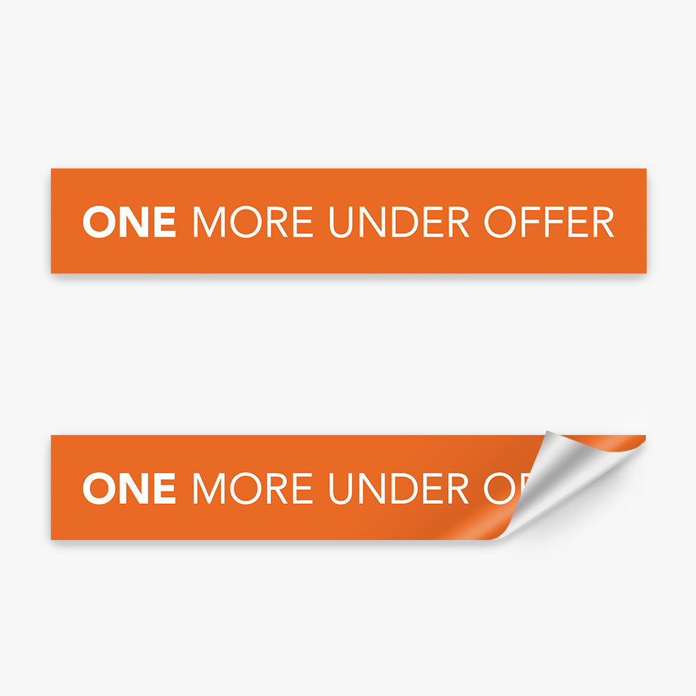 Under Offer Sticker (Rectangle) - One Agency