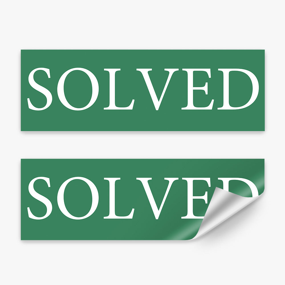SOLVED (SOLD/LEASED) Sticker - Solve Commercial Real Estate