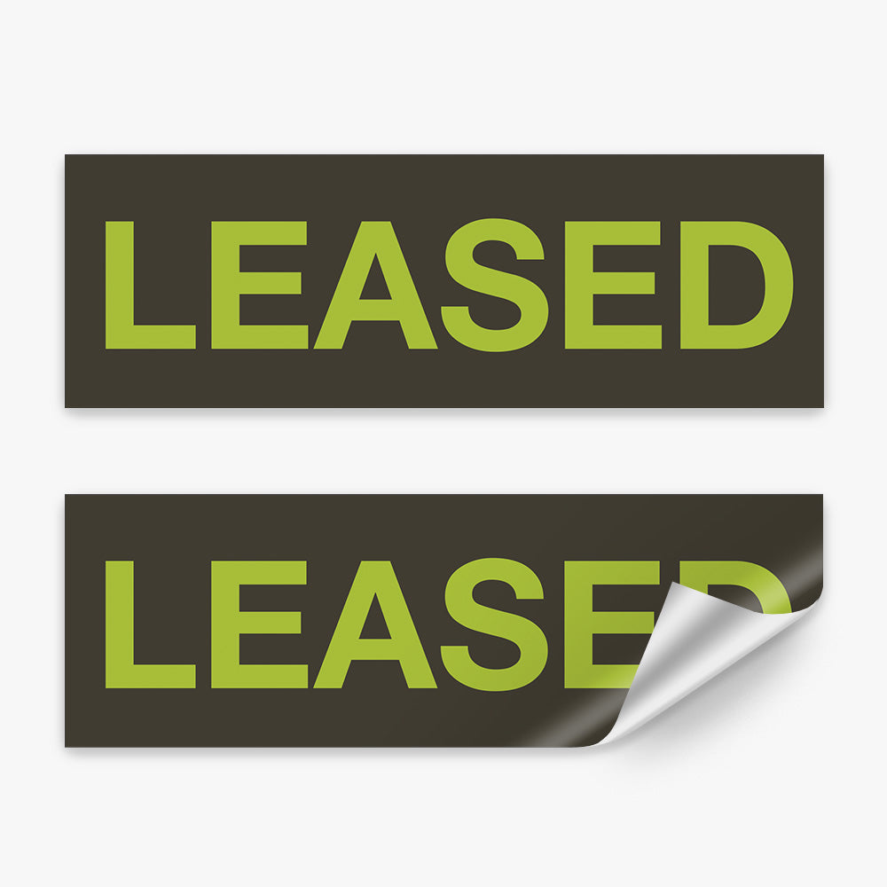Leased Sticker (Rectangle) - Response Real Estate