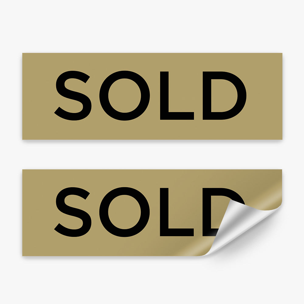 Sold Stickers - Century 21 - Black (Rectangle)