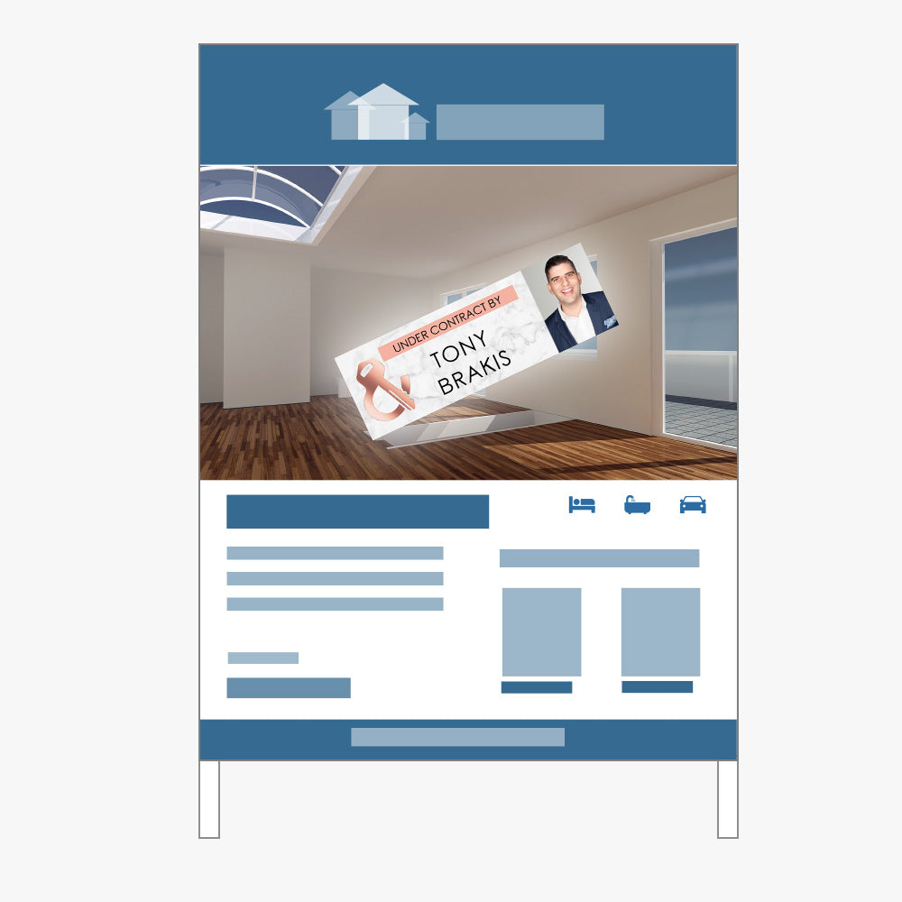 UNDER CONTRACT Sticker (Rectangle) - Leased & Sold - Tony