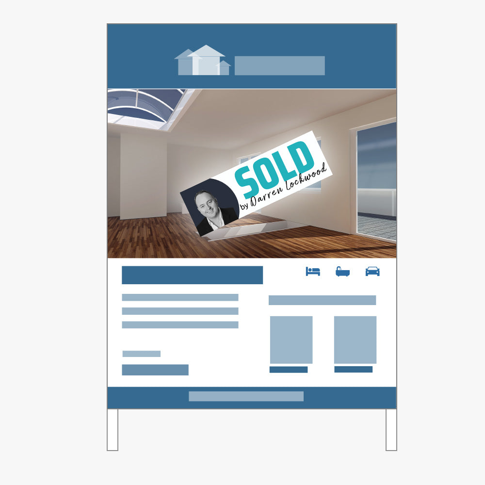 SOLD by Darren Lockwood Sticker (Rectangle) - Aura Property