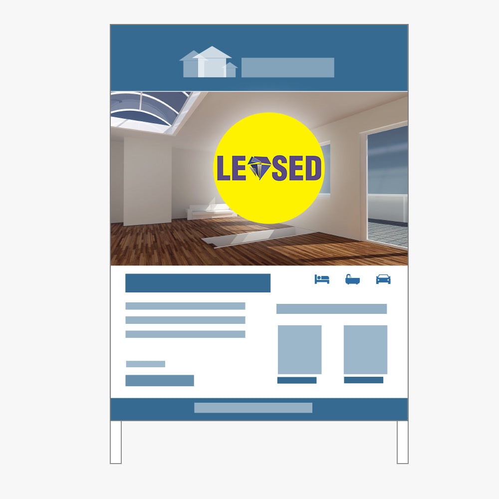 Leased Sticker (Round) - Sapphire Real Estate