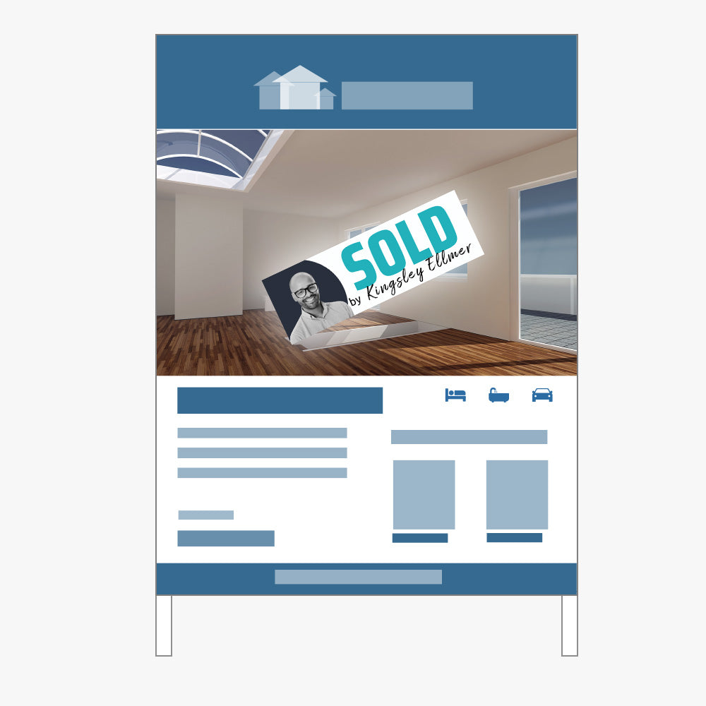 SOLD by Kingsley Ellmer Sticker (Rectangle) - Aura Property