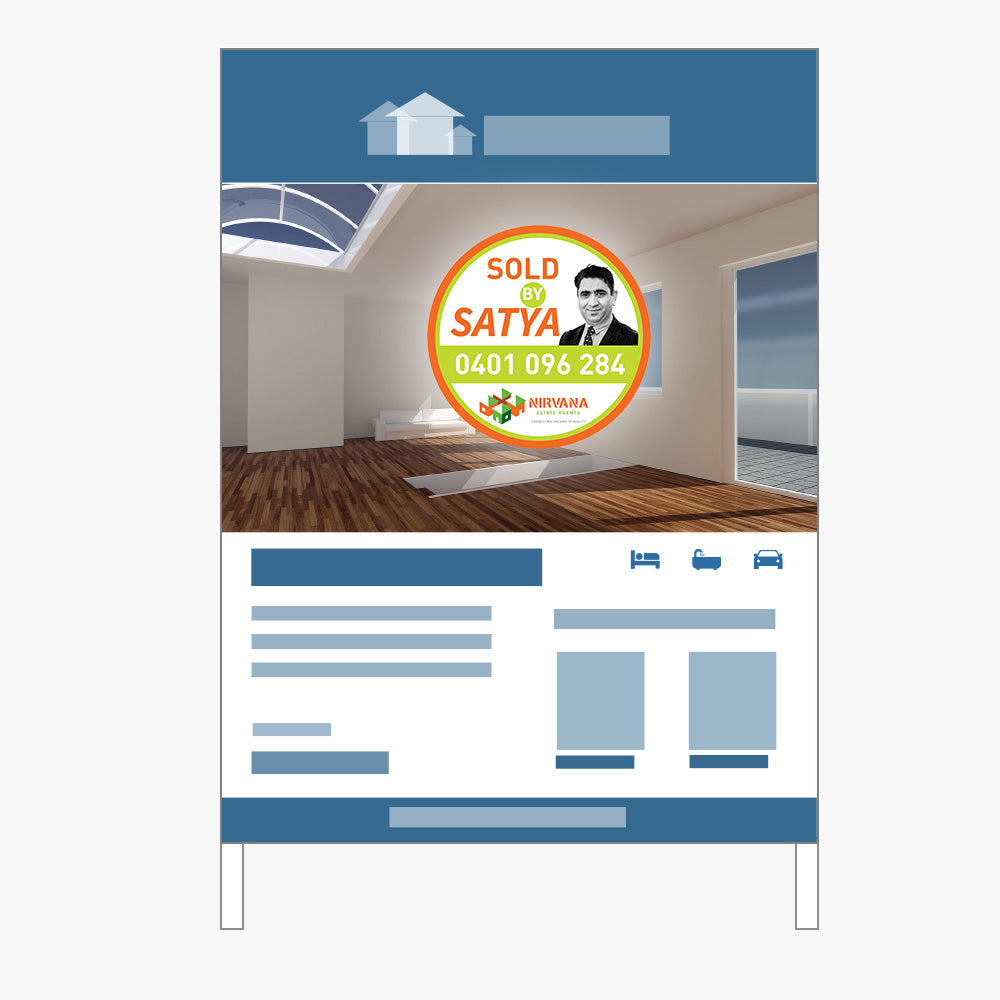 Custom Sold by Sticker - Nirvana Estate Agents (Round)