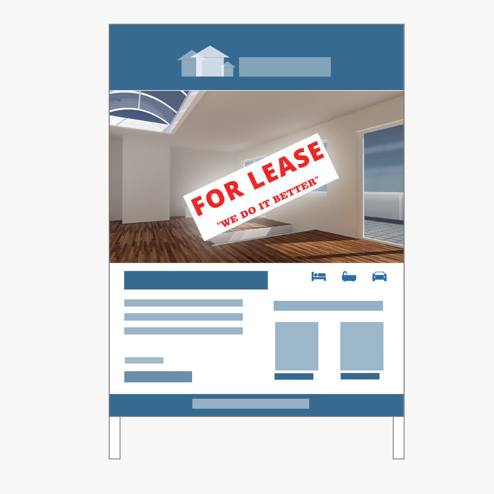 For Lease Sticker (Rectangle) - Burns and Burns