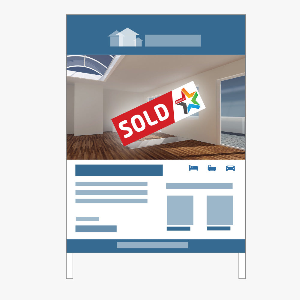 Sold Sticker with Logo (Rectangle) - Professionals