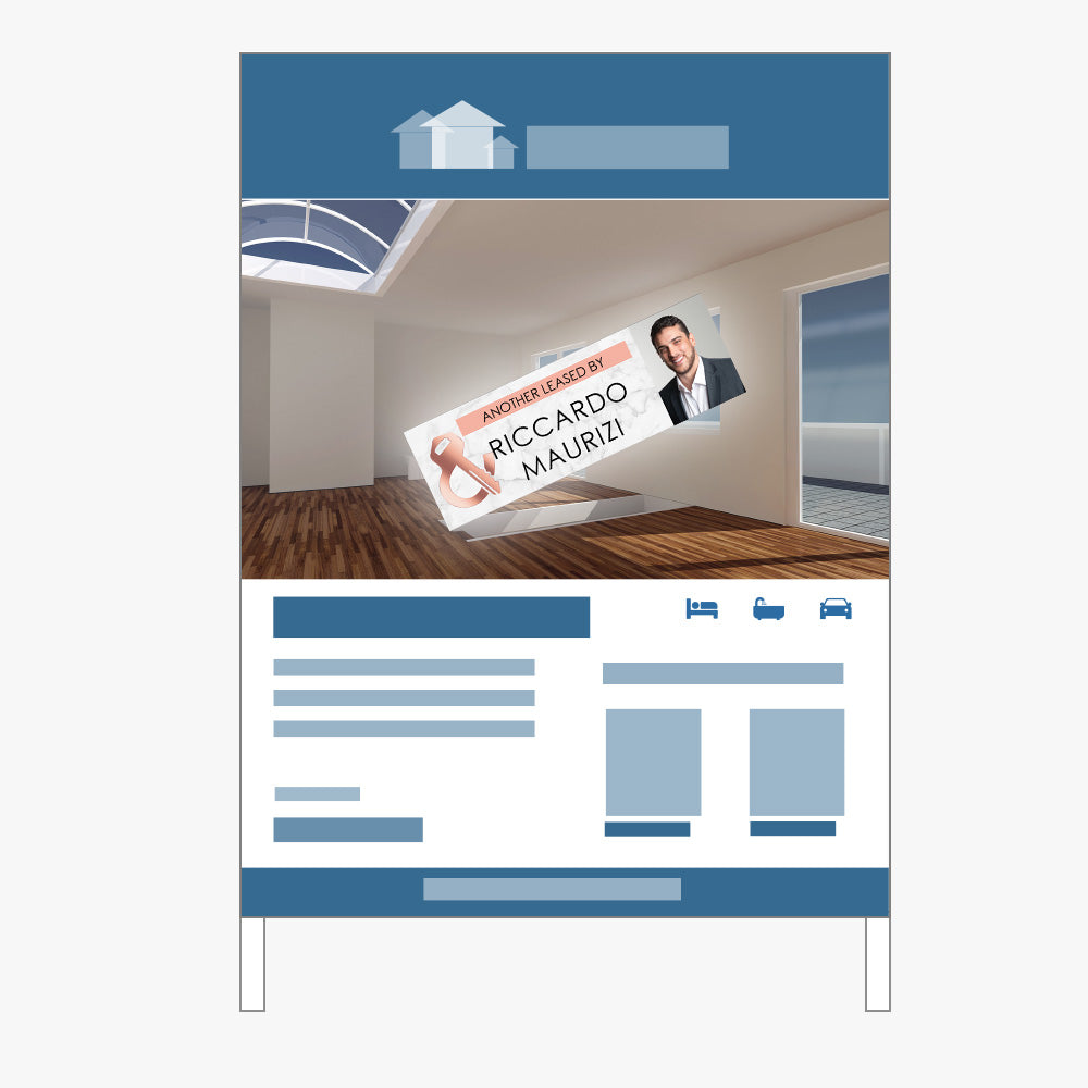 ANOTHER LEASED Sticker (Rectangle) - Leased & Sold - Riccardo