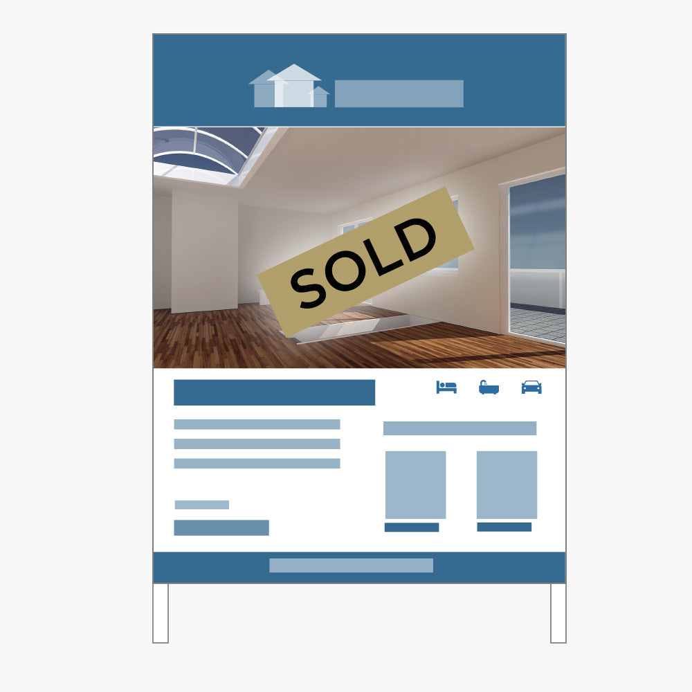 Sold Stickers - Century 21 - Black (Rectangle)